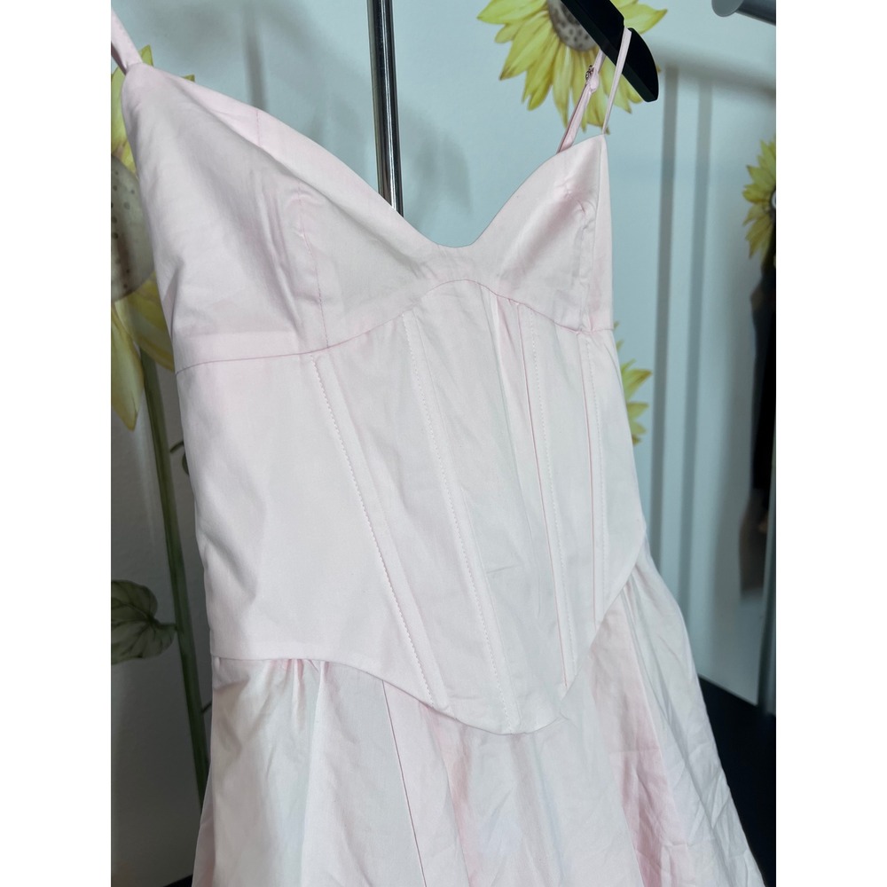 Babyboo Fashion Mariella Midi Dress Blush Pink‎ Corset Lace Up Back Size XS - Picture 4 of 8